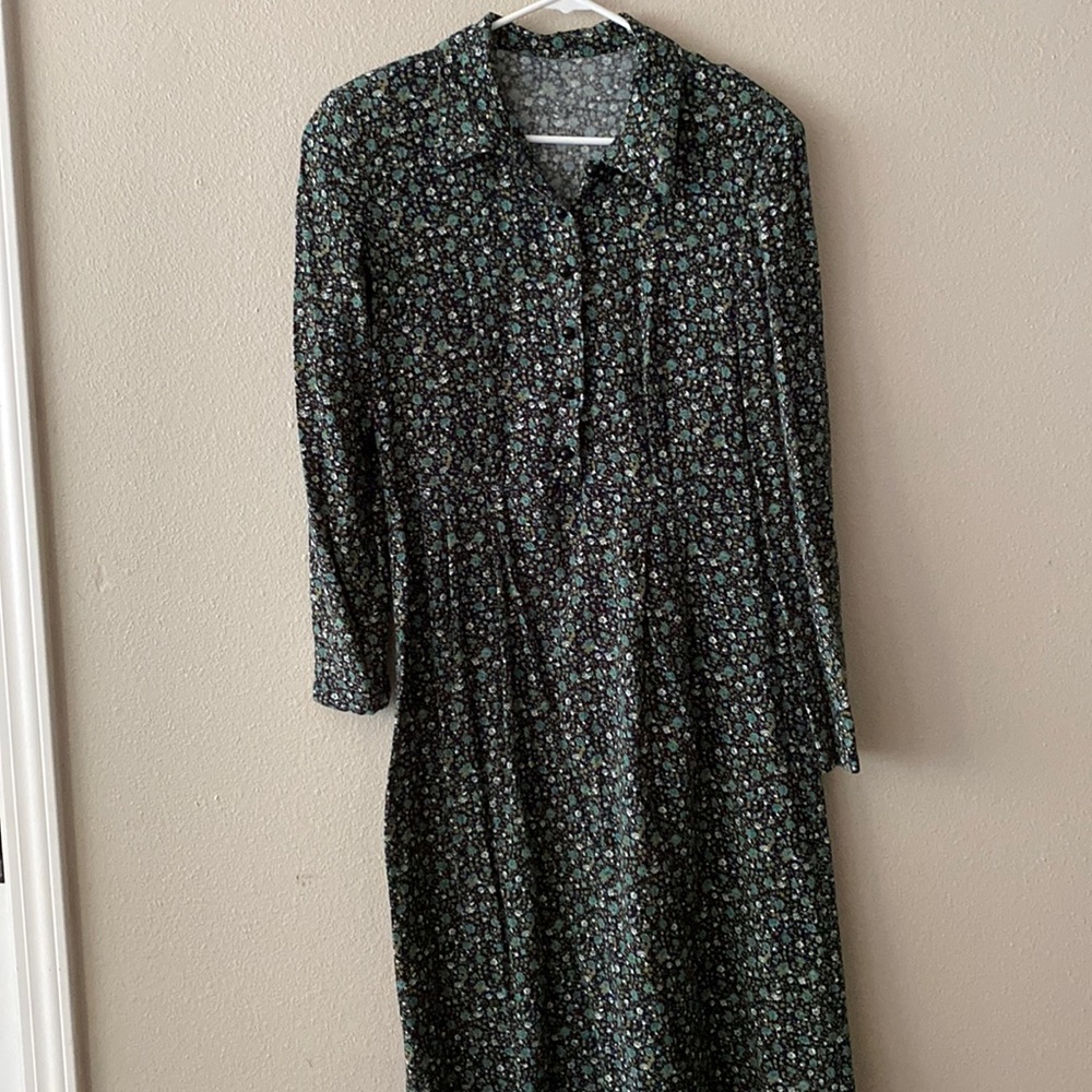 Vintage 90s grunge handmade floral maxi dress